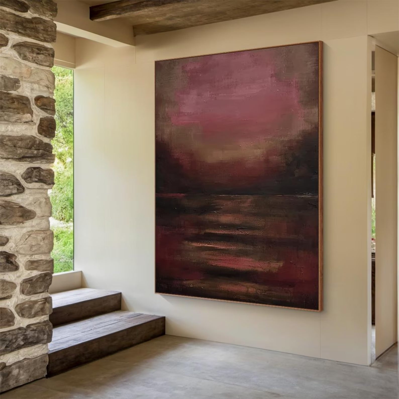 Inner Glow - Large Abstract Textured Painting