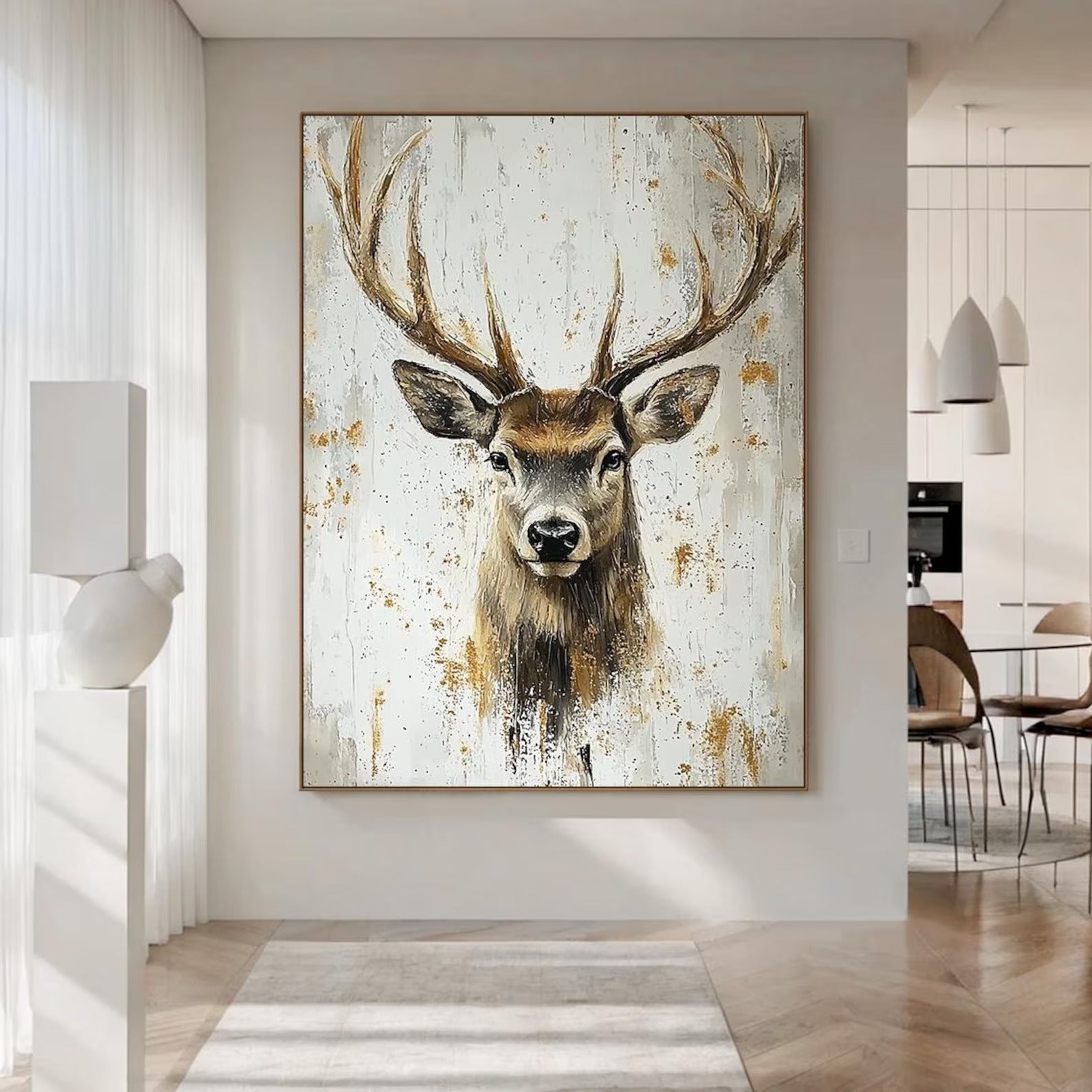 Crown of the Forest - Large Textured Painting
