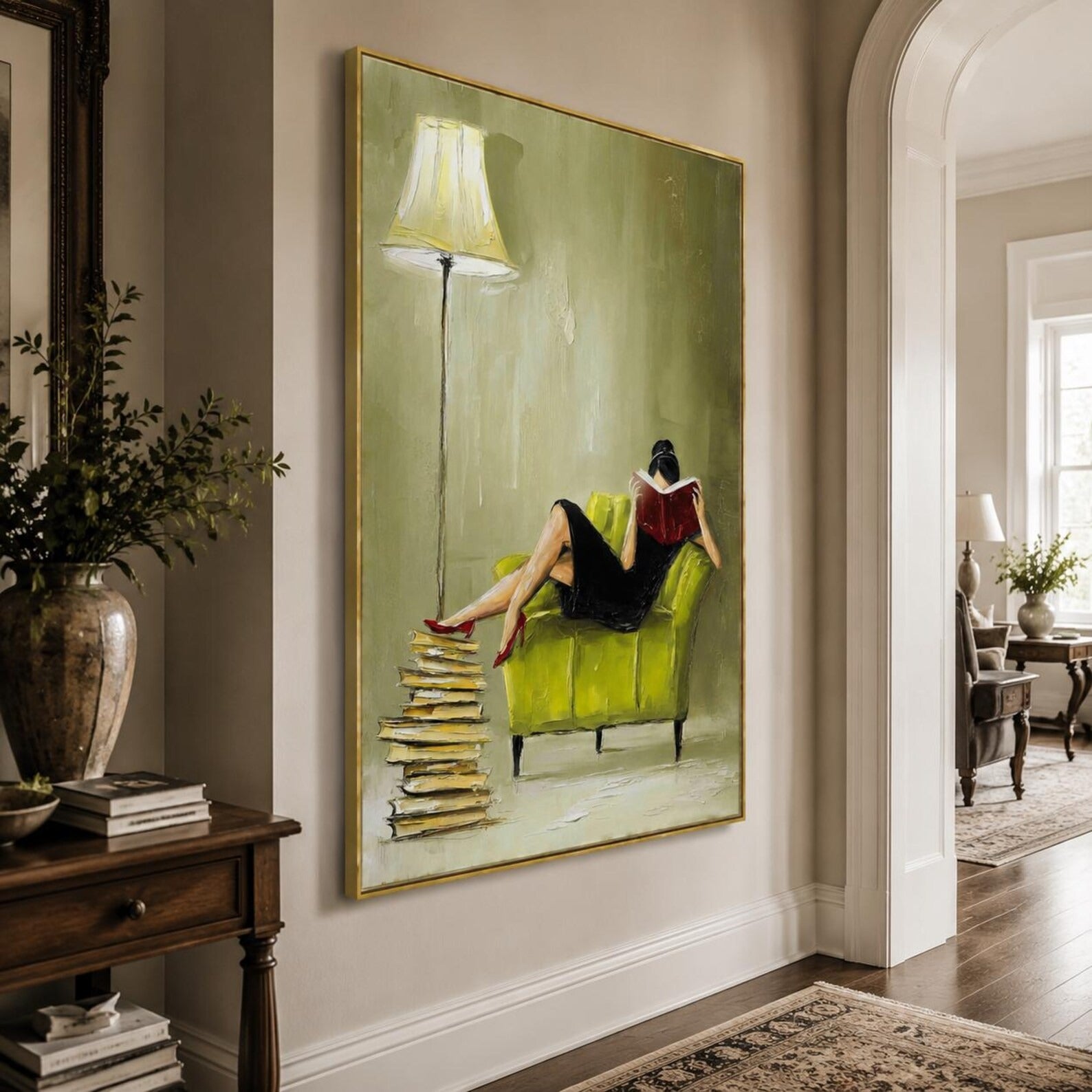 Vintage Reading Wall Art | Quiet Chapters