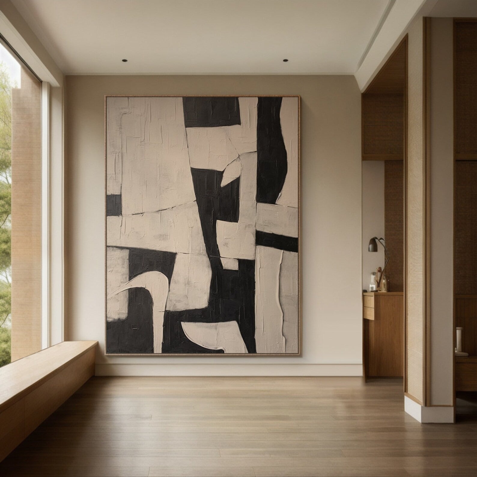 Fresh Start - Large Abstract Textured Painting
