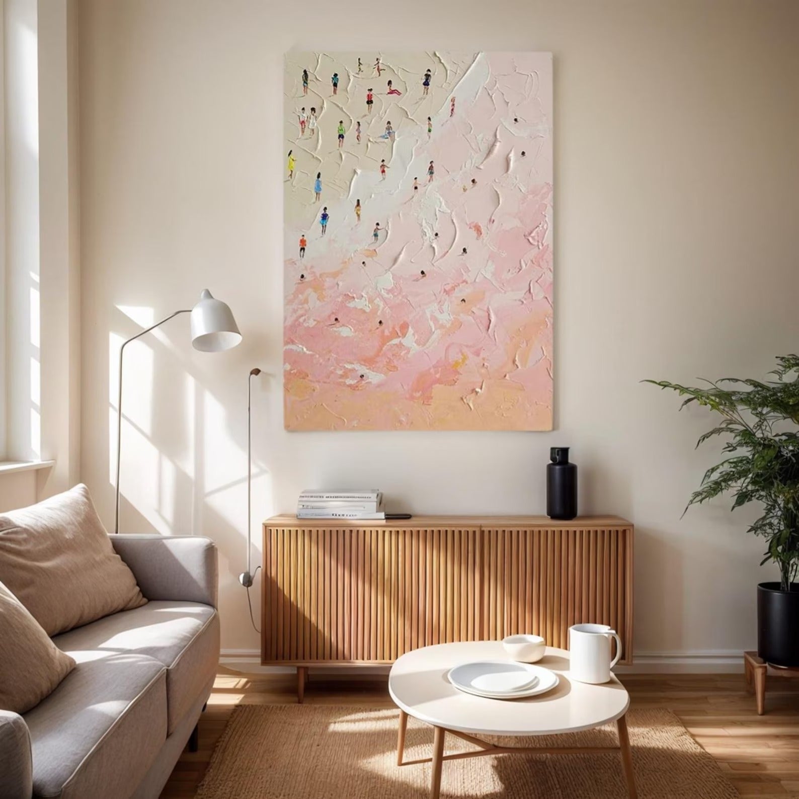 Warm Shore - Large Wall Painting
