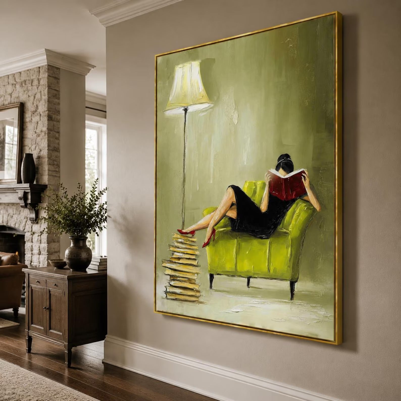 Vintage Reading Wall Art | Quiet Chapters