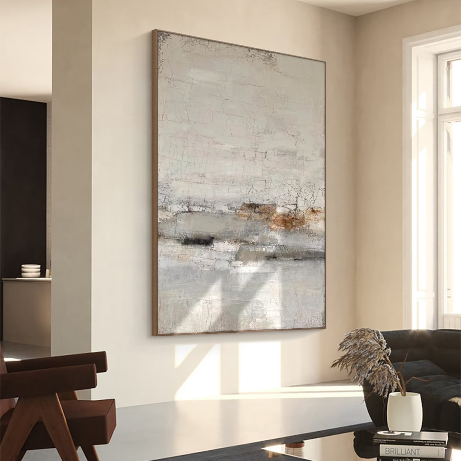 Open Sky - Large Abstract Textured Painting