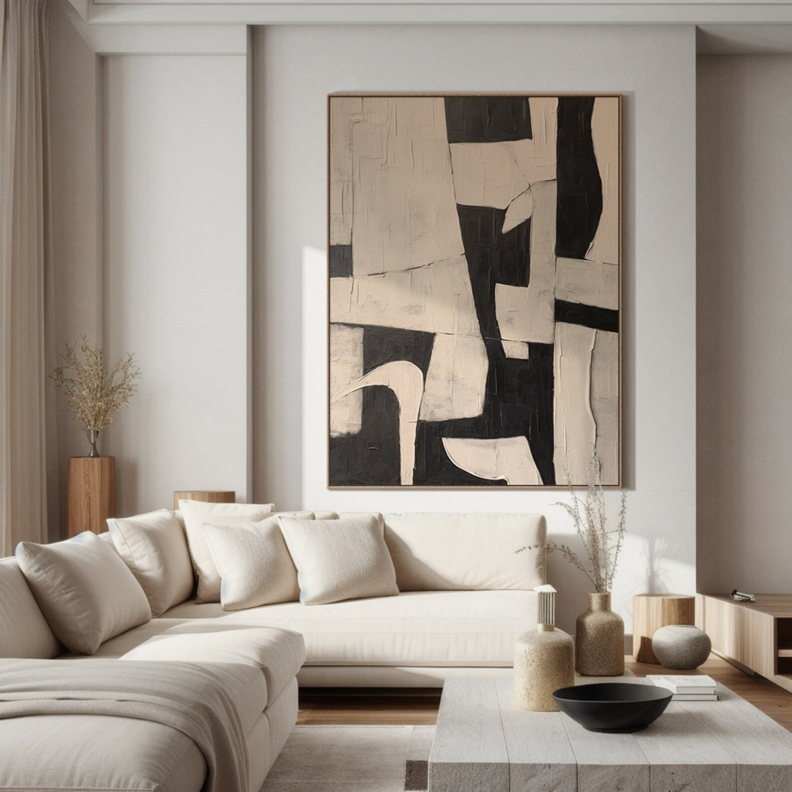 Fresh Start - Large Abstract Textured Painting