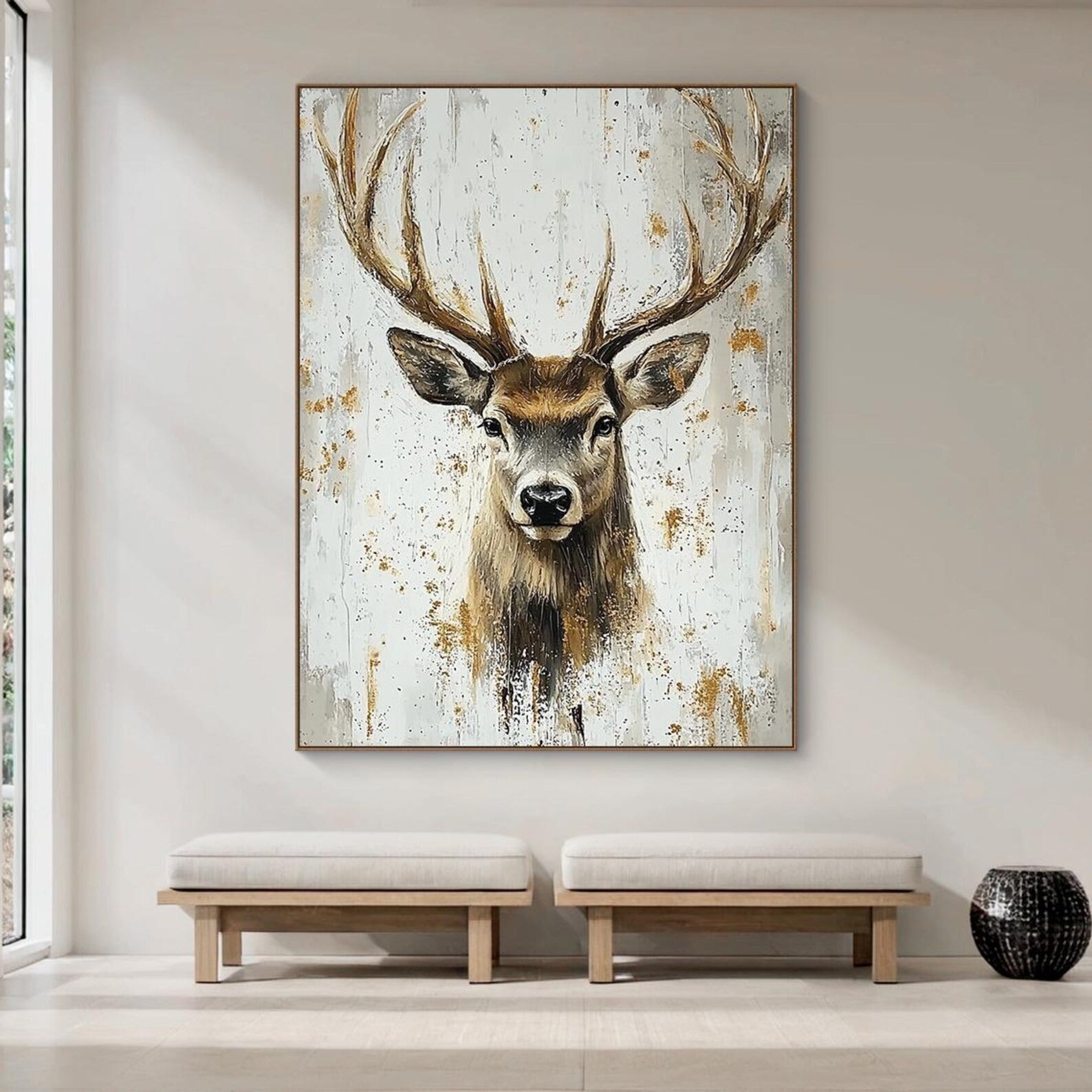 Crown of the Forest - Large Textured Painting