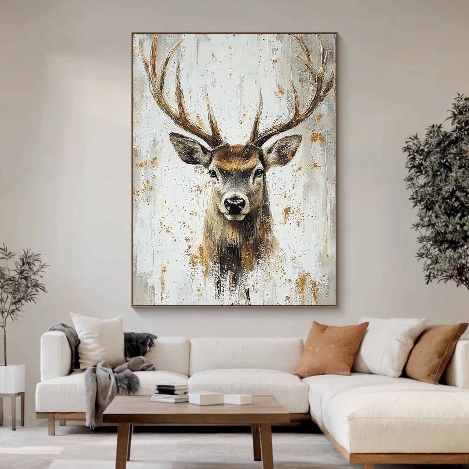 Crown of the Forest - Large Textured Painting