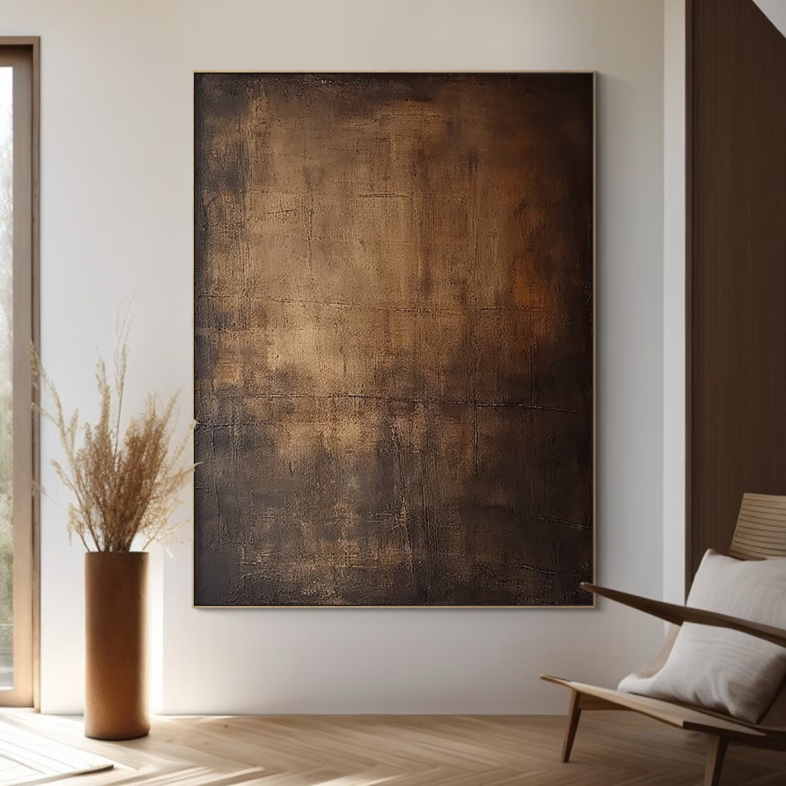 First Ray - Large Abstract Textured Painting