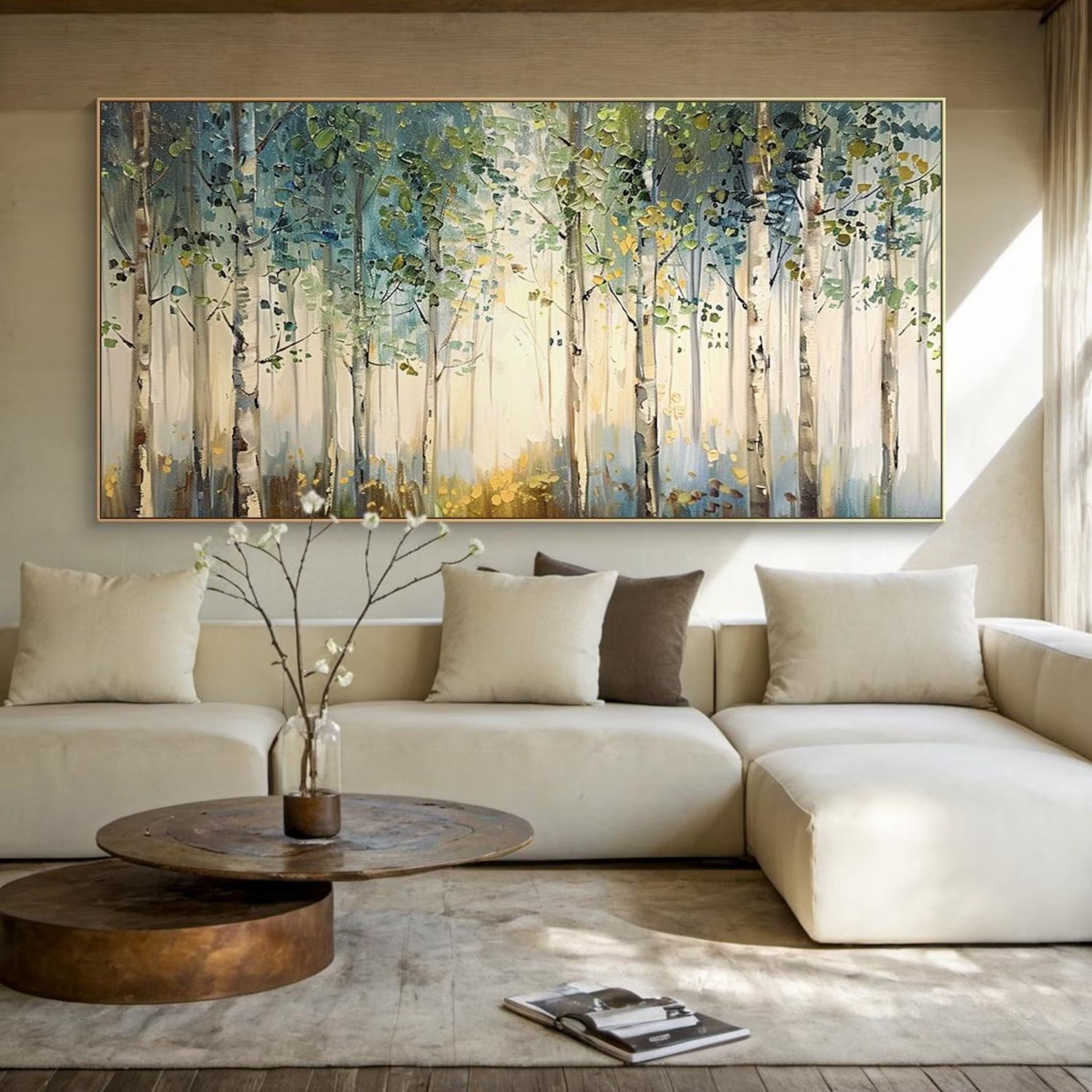 Forest - Large Textured Painting
