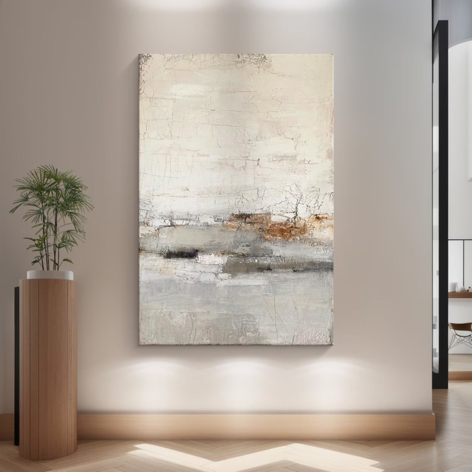 Open Sky - Large Abstract Textured Painting