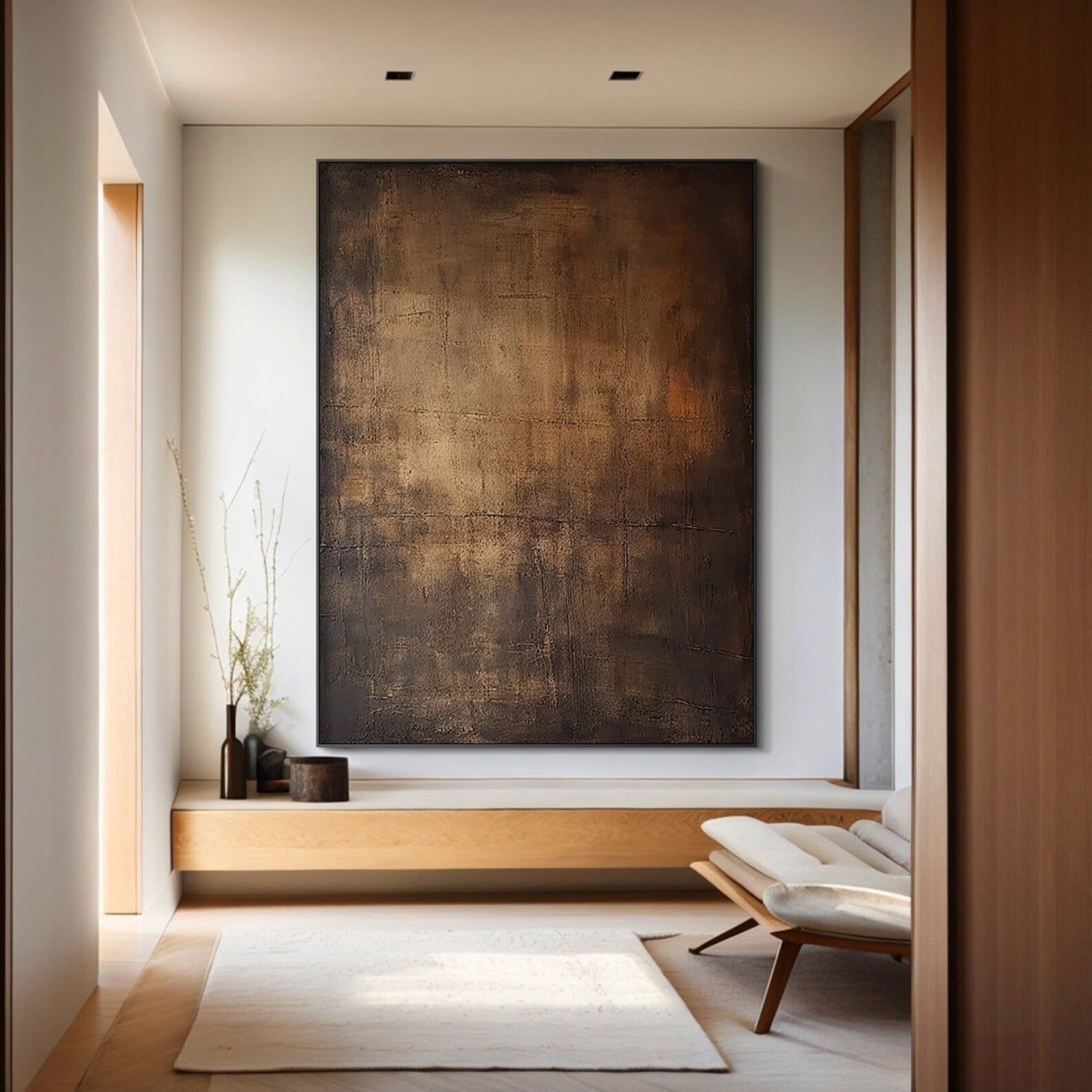 First Ray - Large Abstract Textured Painting