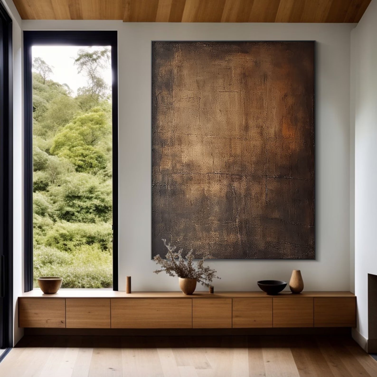 First Ray - Large Abstract Textured Painting