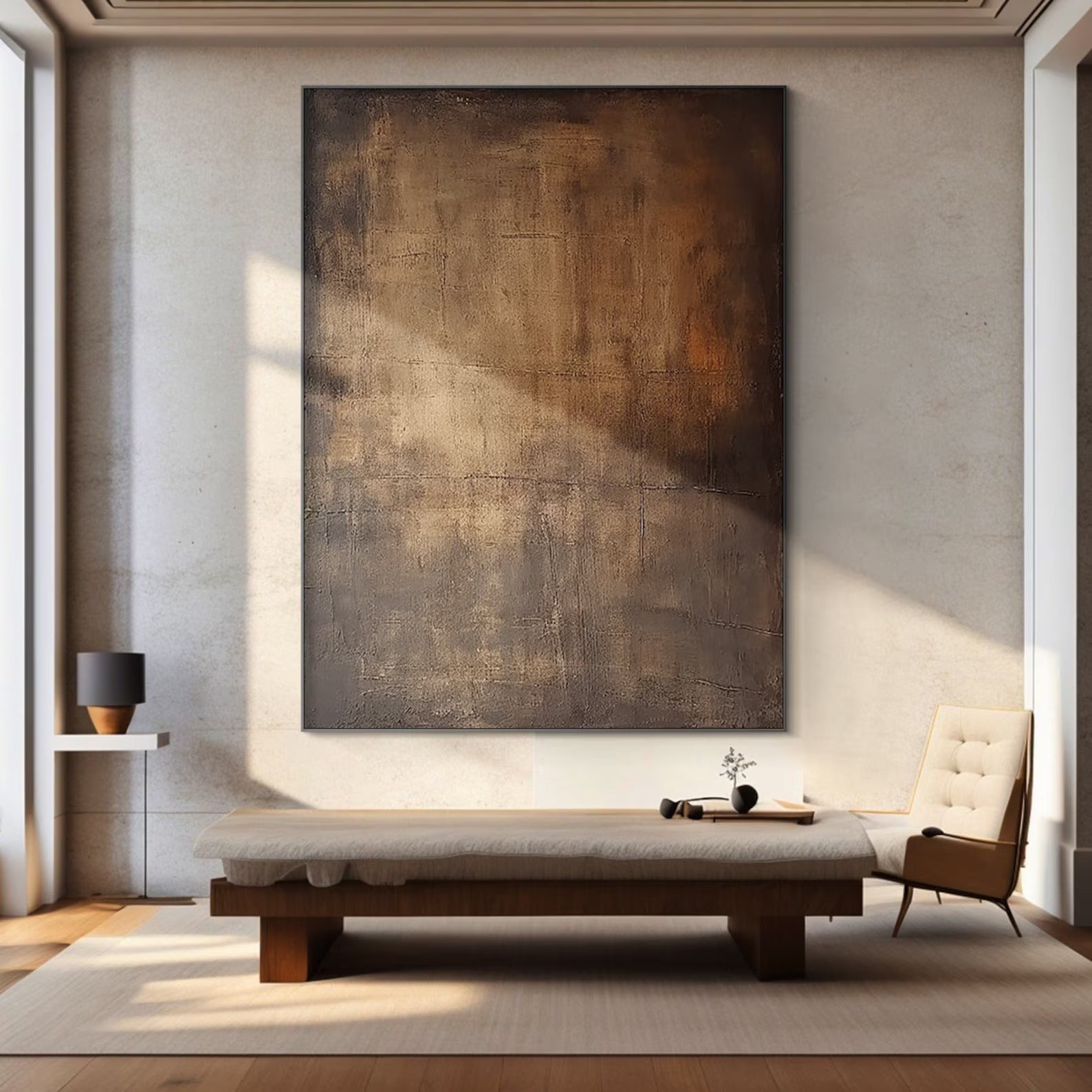 First Ray - Large Abstract Textured Painting