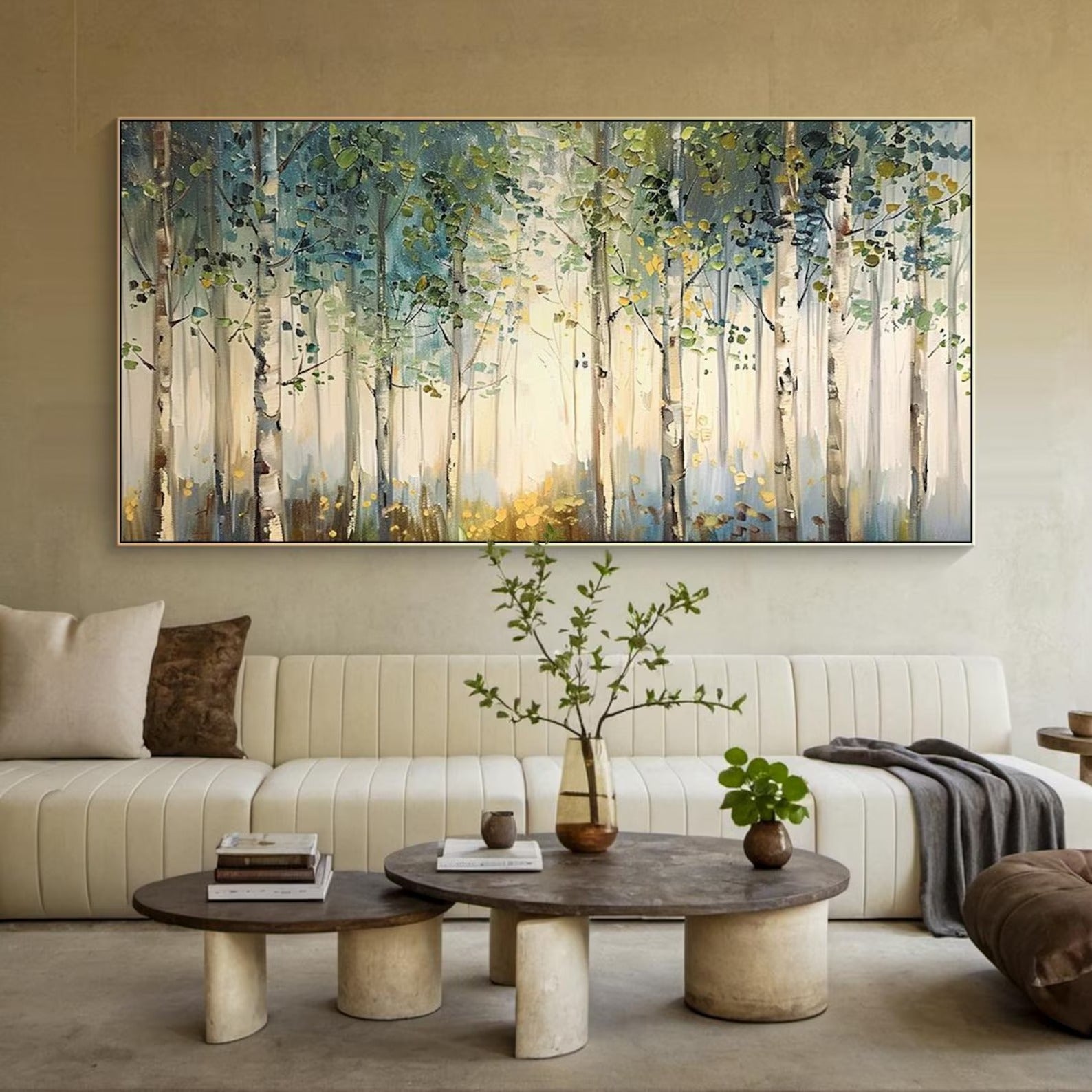 Forest - Large Textured Painting