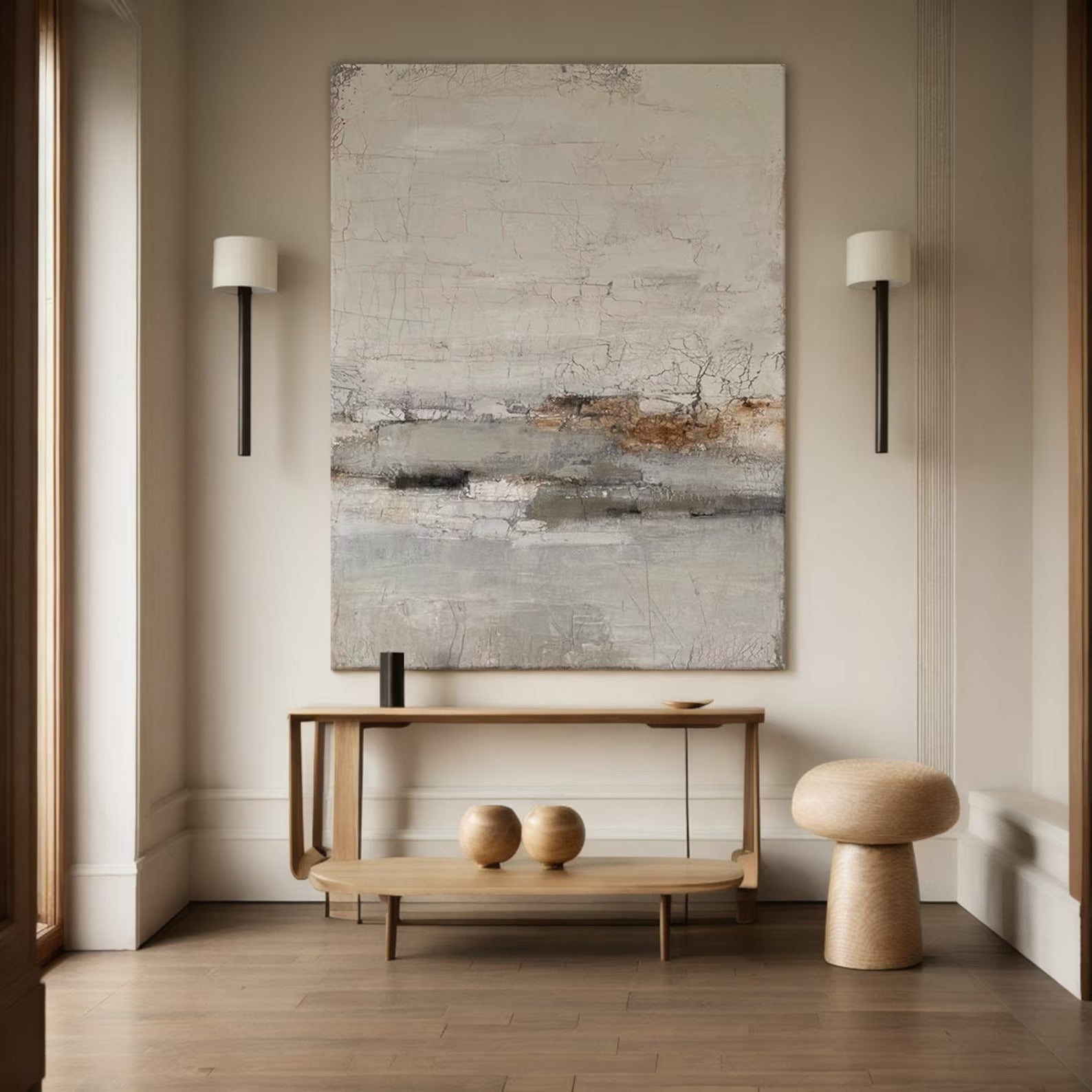 Open Sky - Large Abstract Textured Painting
