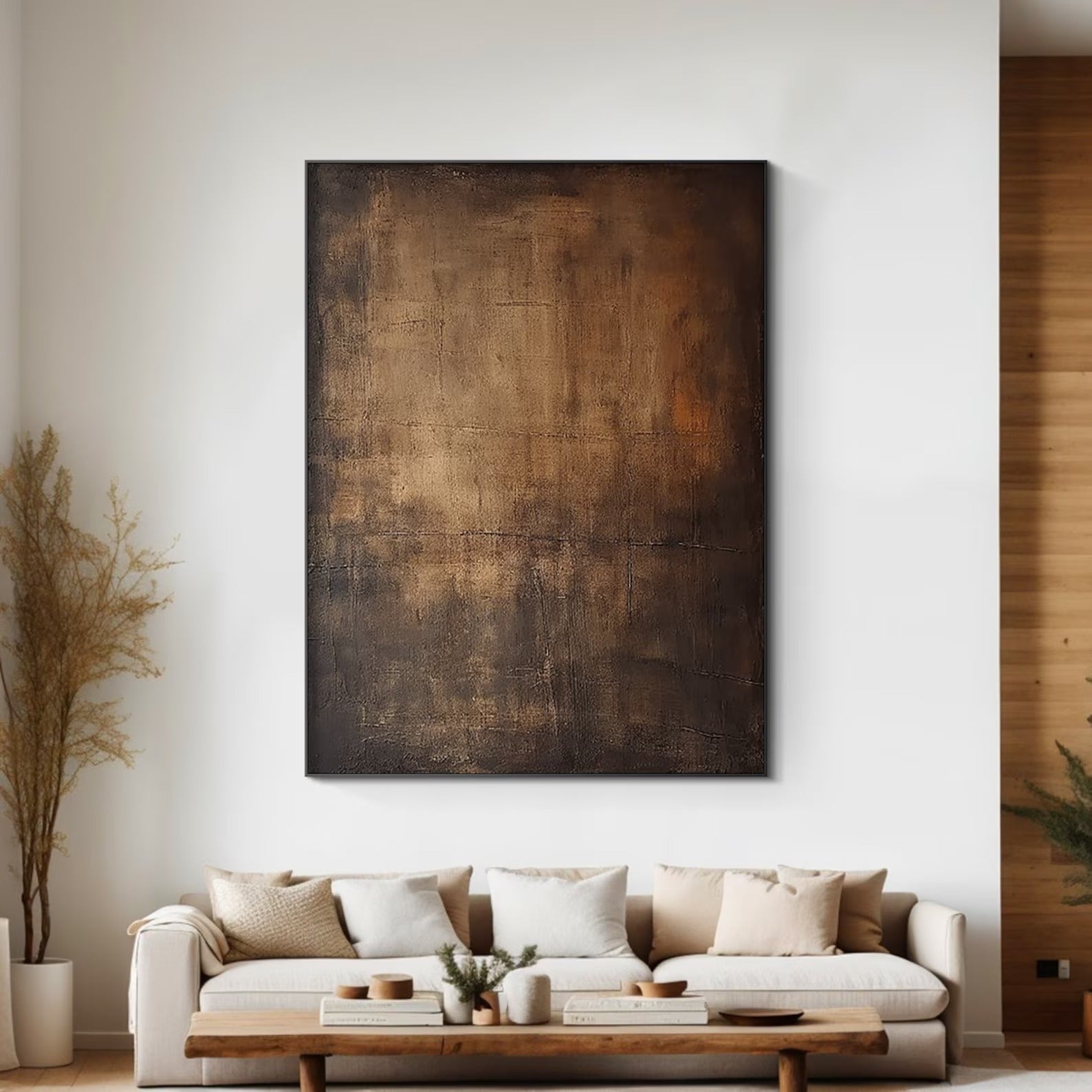 First Ray - Large Abstract Textured Painting