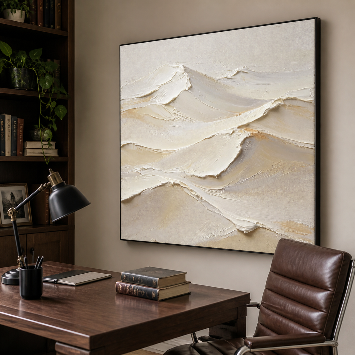Neutral Textured Wall Art | Ivory Drift