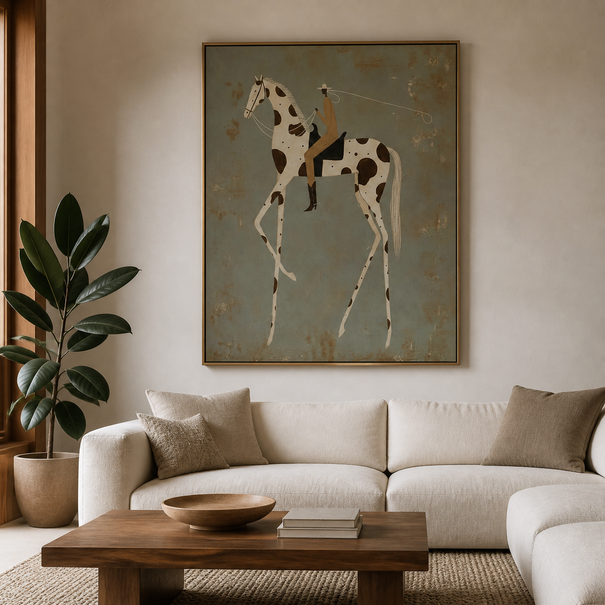 Spotted Horse Wall Art | High Step