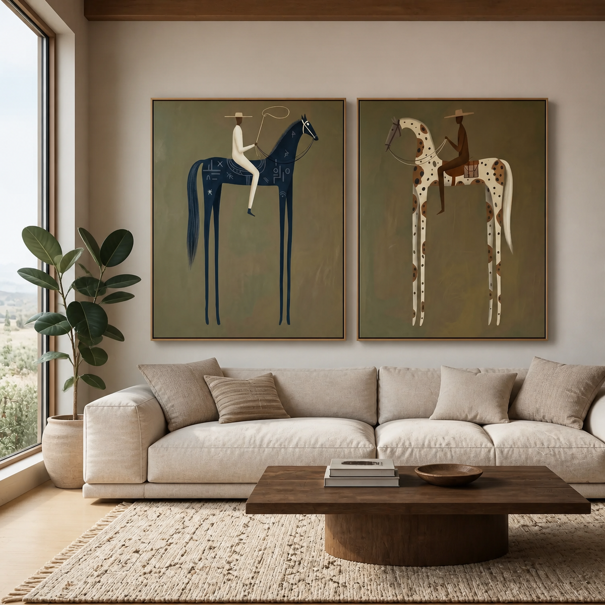 Western Horse Wall Art Set | High Plains Riders