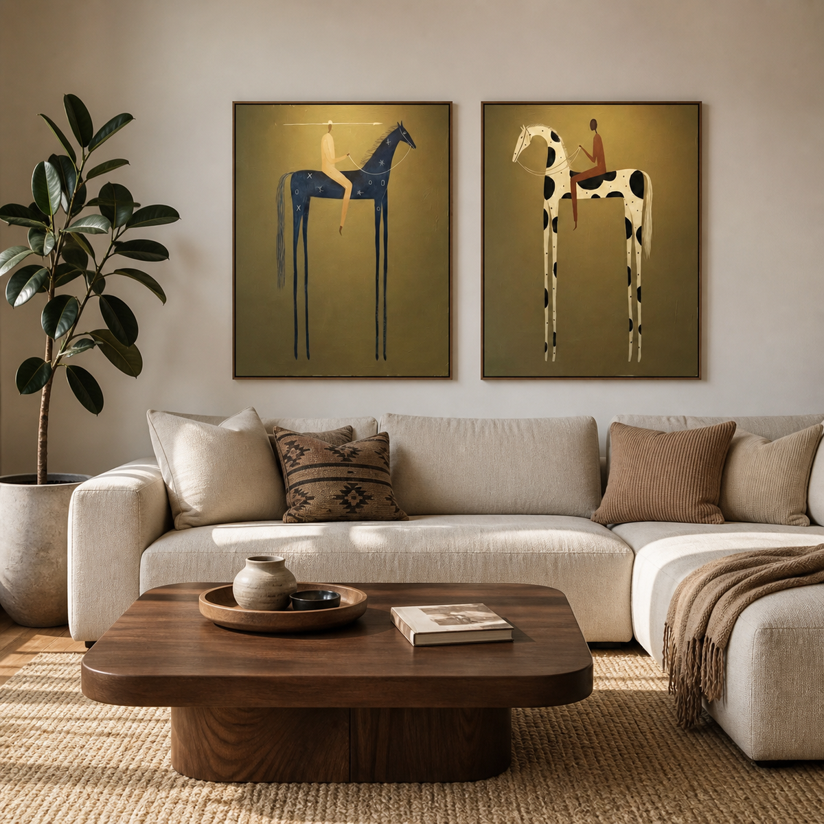 Western Horse Wall Art Set | Riders of the Open Range