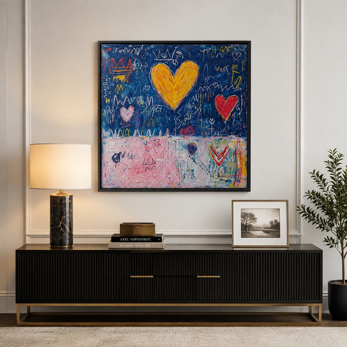 Graffiti Heart Wall Art | Love Notes