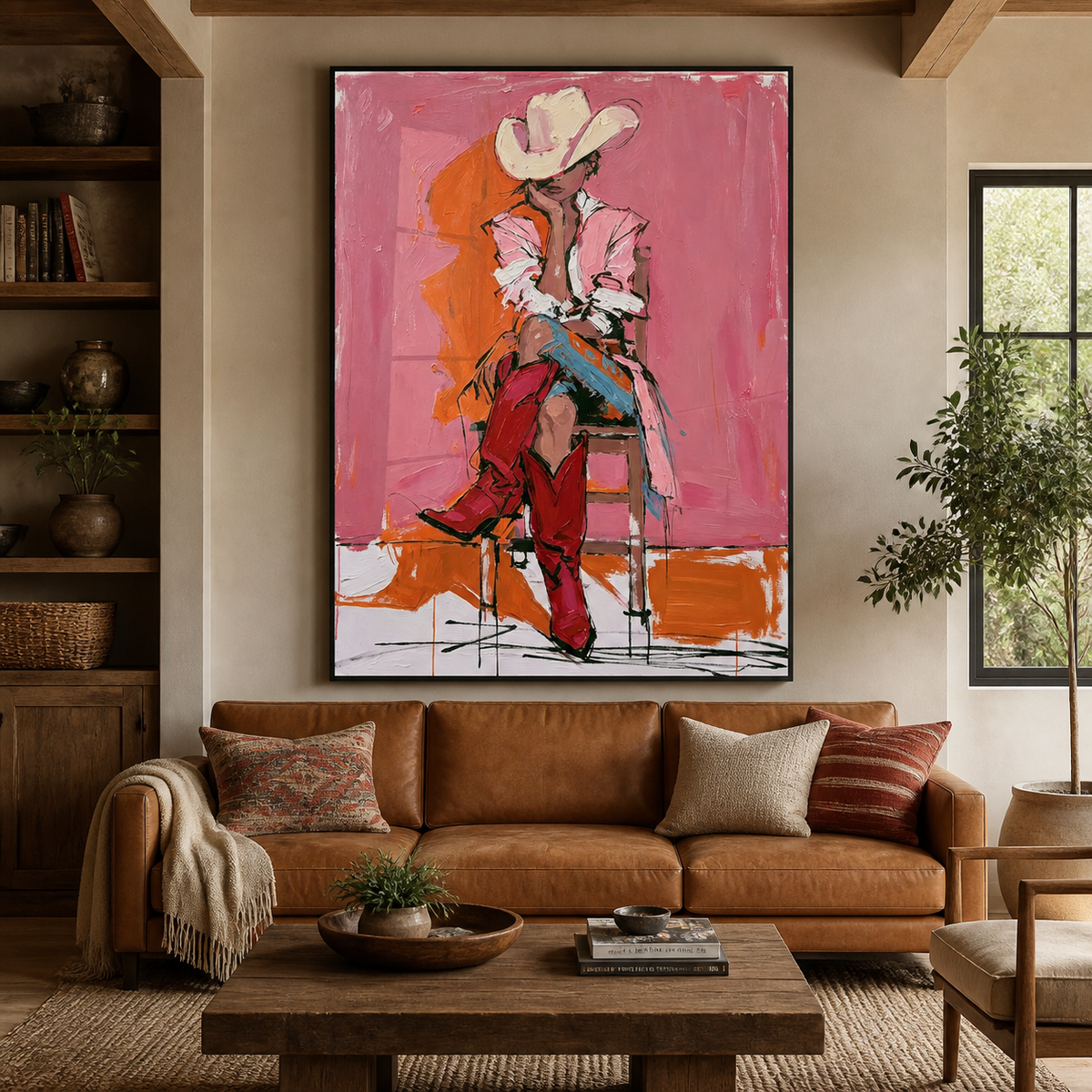 Pink Cowgirl Wall Art | After the Rodeo