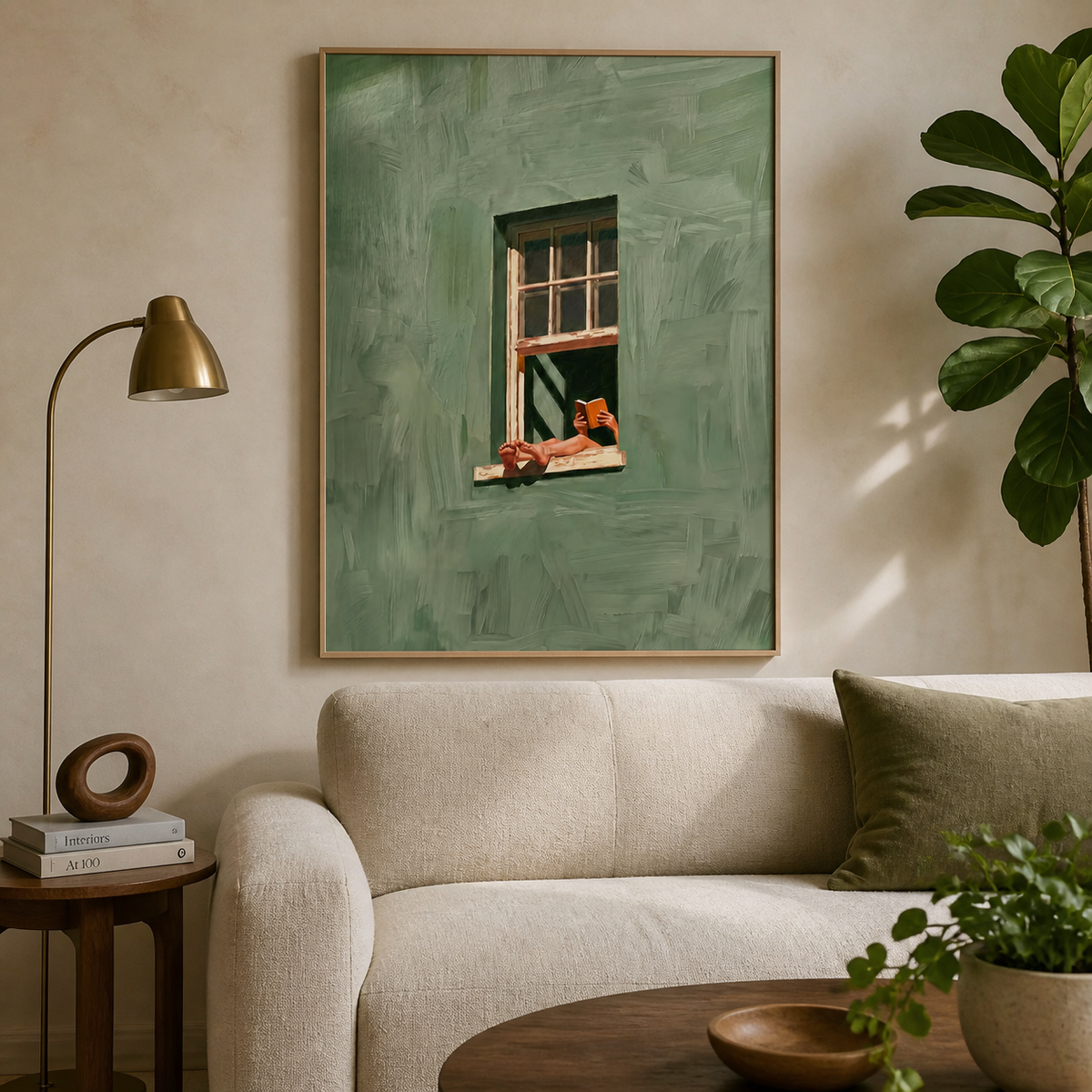 Reading by the Window Wall Art | Quiet Chapter