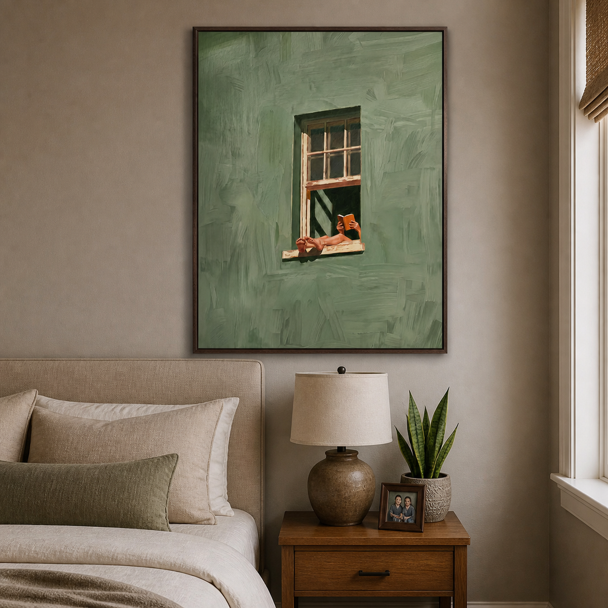 Reading by the Window Wall Art | Quiet Chapter