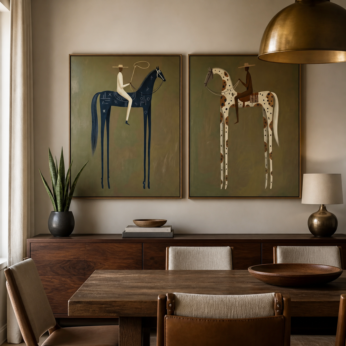 Western Horse Wall Art Set | High Plains Riders