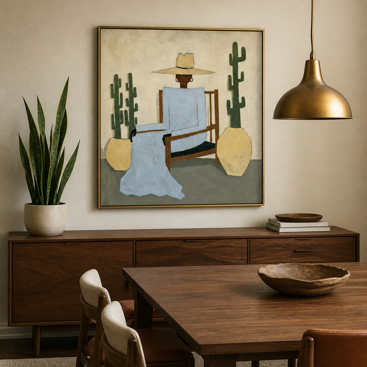 Seated Cowboy Wall Art | Desert Respite