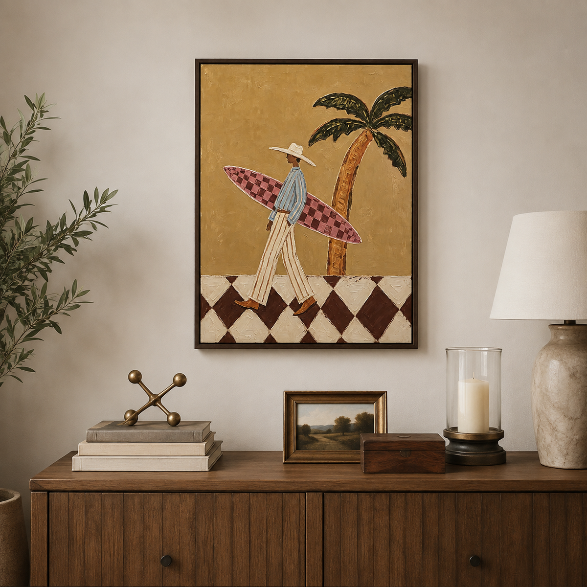Surfer Wall Art | Walk to the Waves