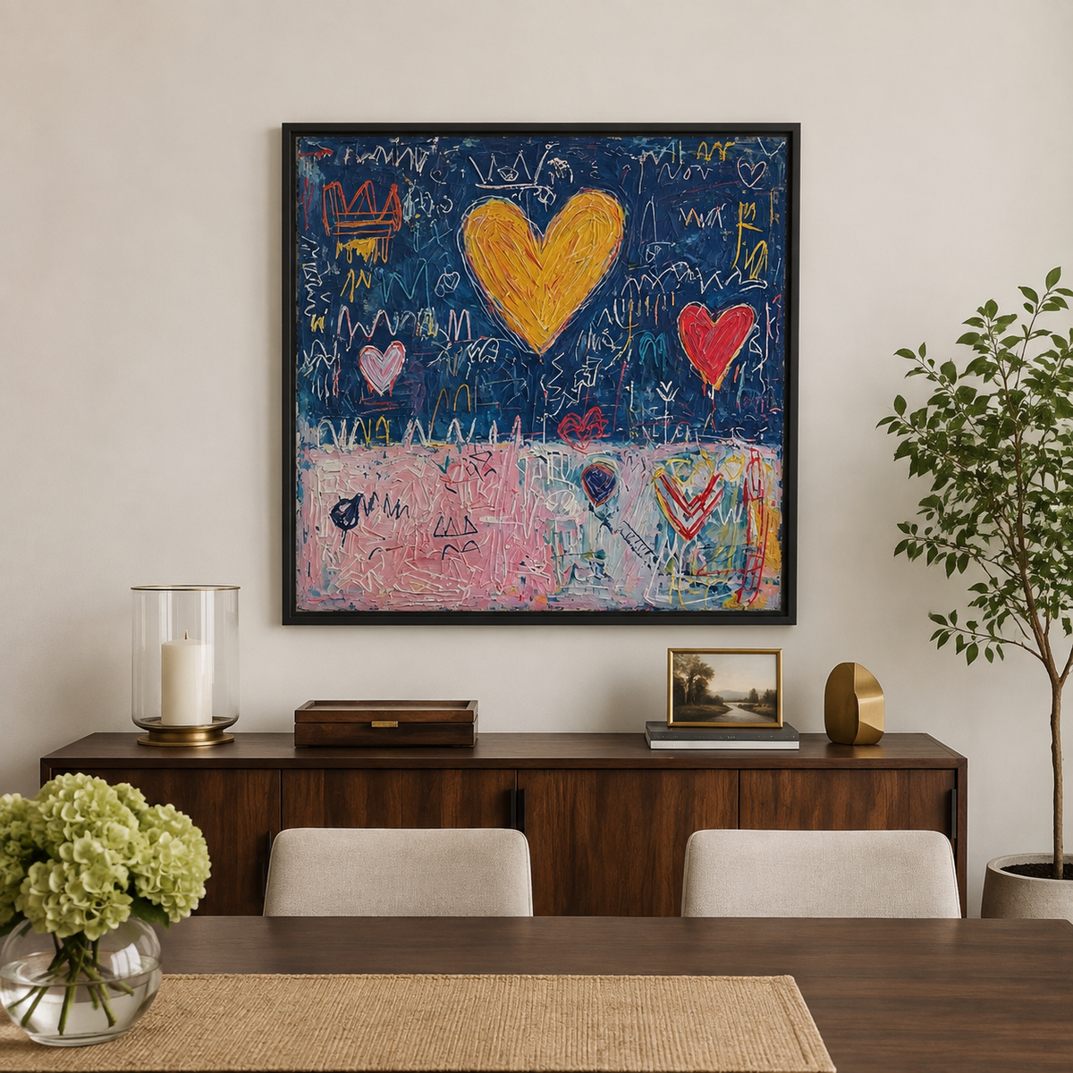 Graffiti Heart Wall Art | Love Notes