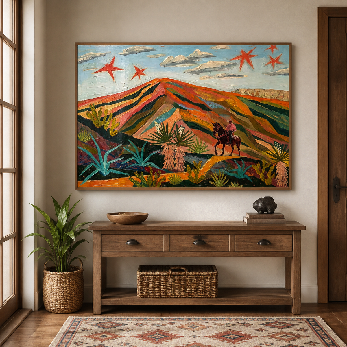 Western Desert Cowboy Wall Art | Red Star Range