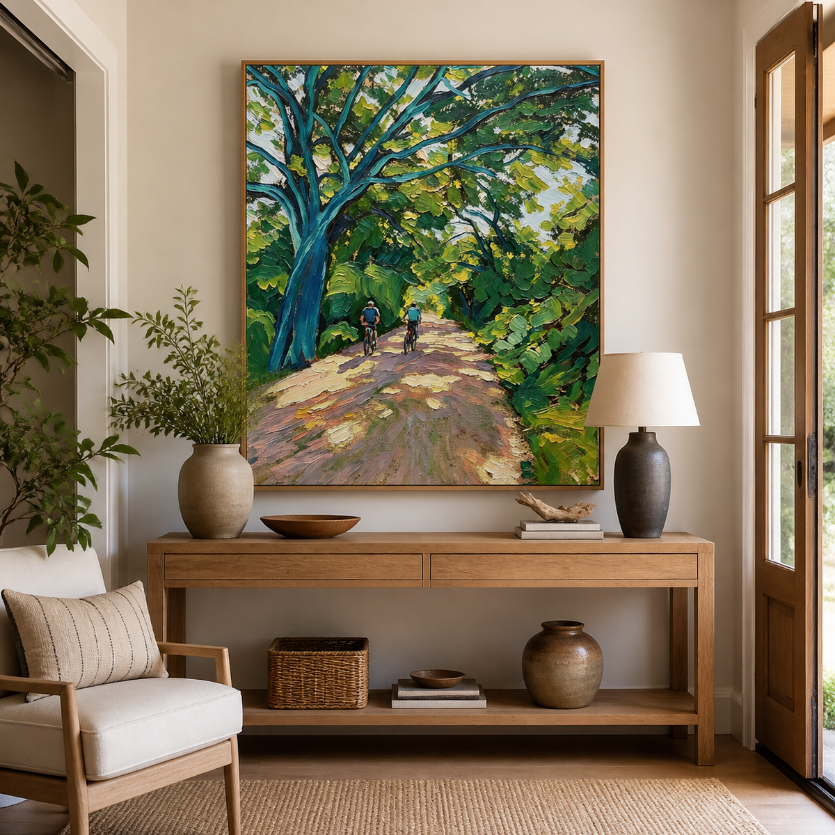 Forest Path Wall Art | Beneath the Green Canopy
