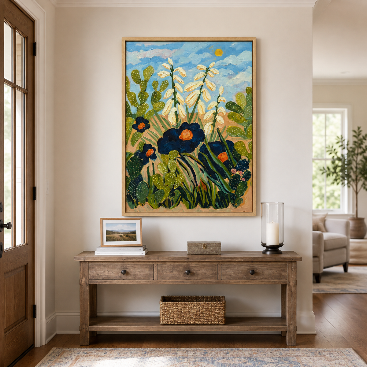 Cactus Wall Art | Desert Garden in Bloom