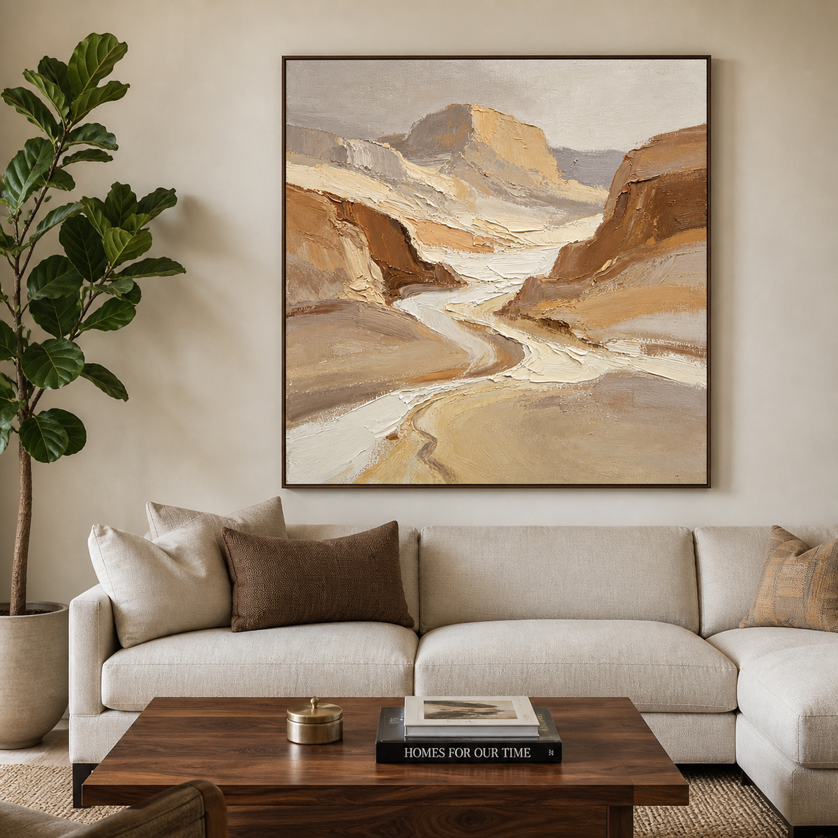 Neutral Canyon Wall Art | Desert Passage