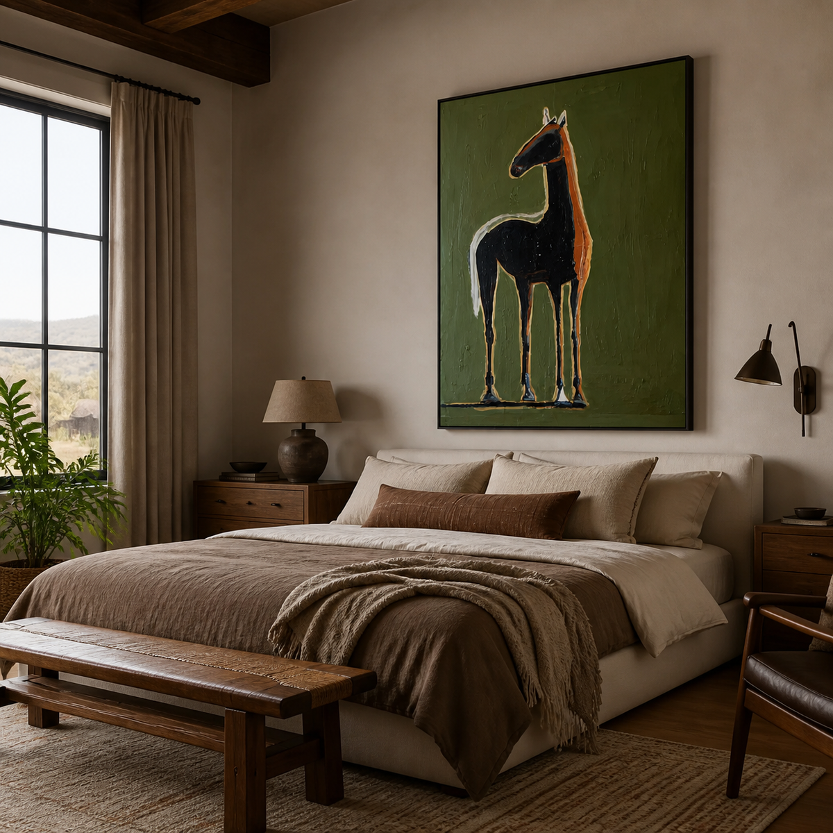 Black Horse Wall Art | Standing Proud