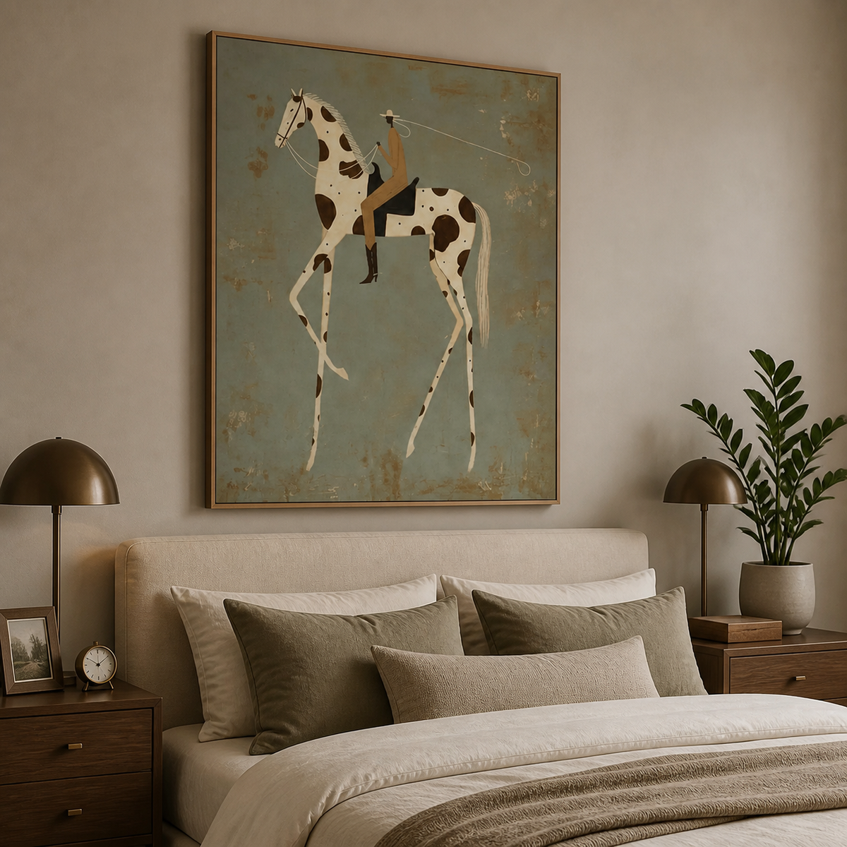 Spotted Horse Wall Art | High Step