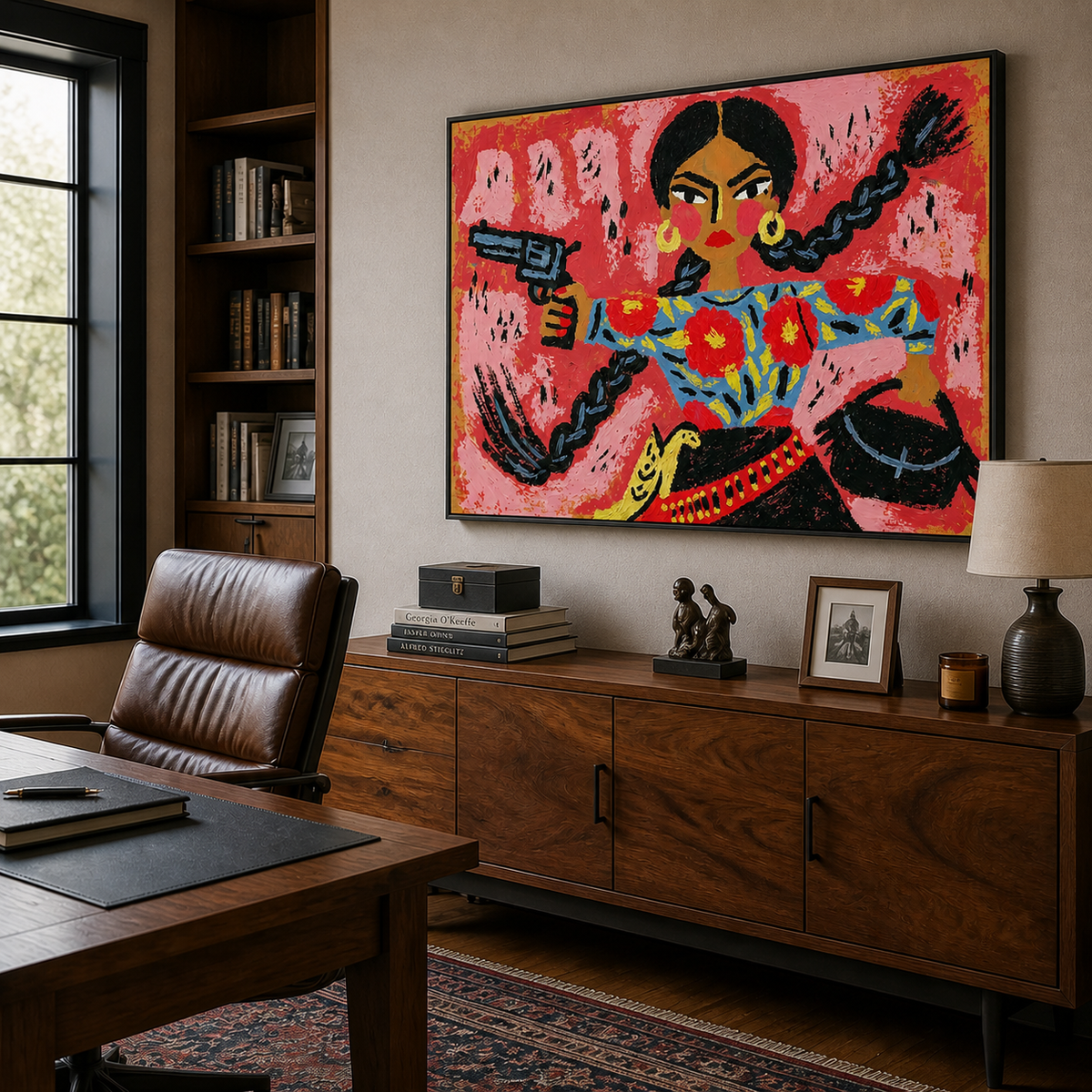 Colorful Cowgirl Wall Art | Braids and Bravado