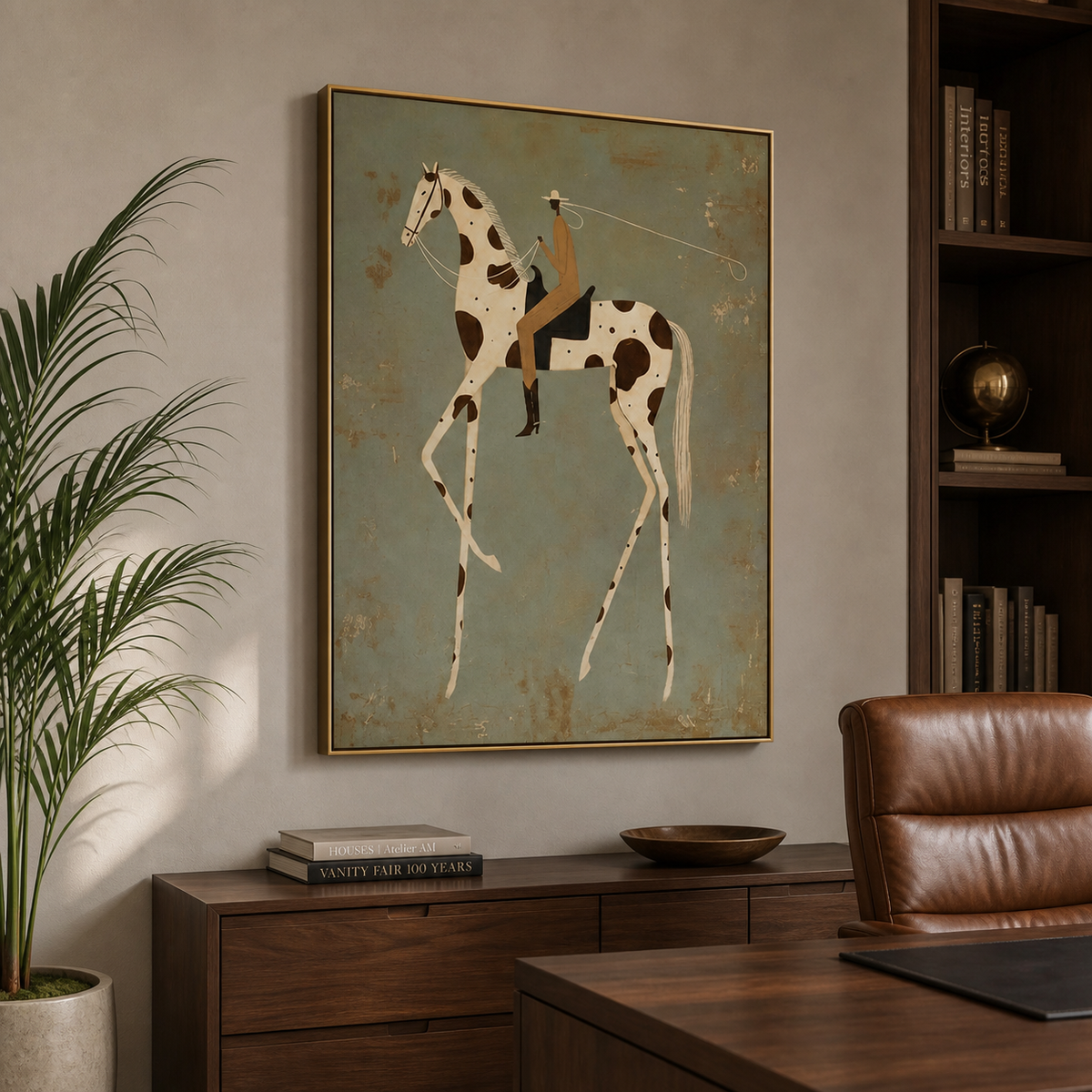 Spotted Horse Wall Art | High Step