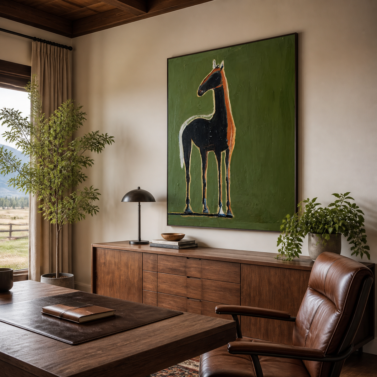 Black Horse Wall Art | Standing Proud