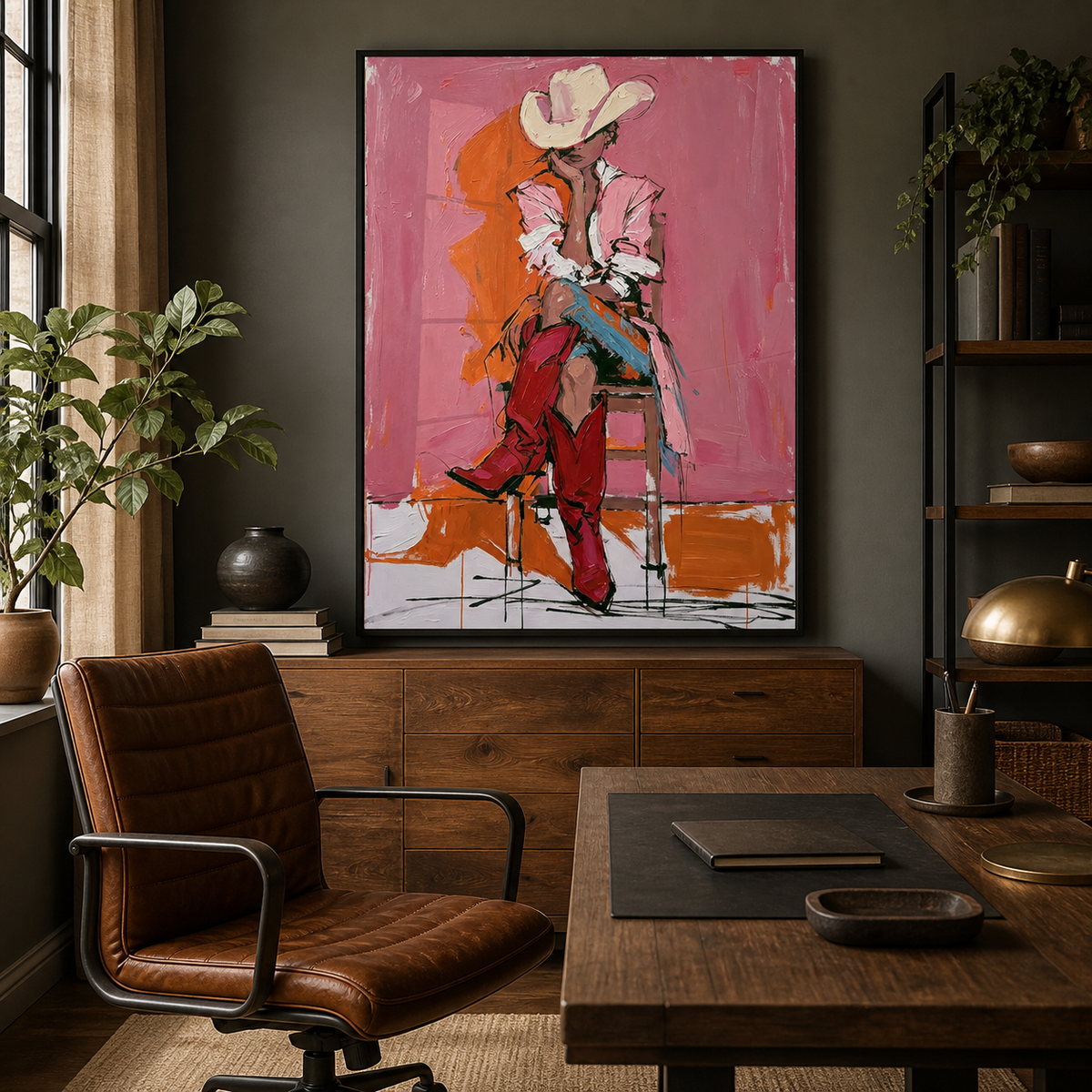 Pink Cowgirl Wall Art | After the Rodeo