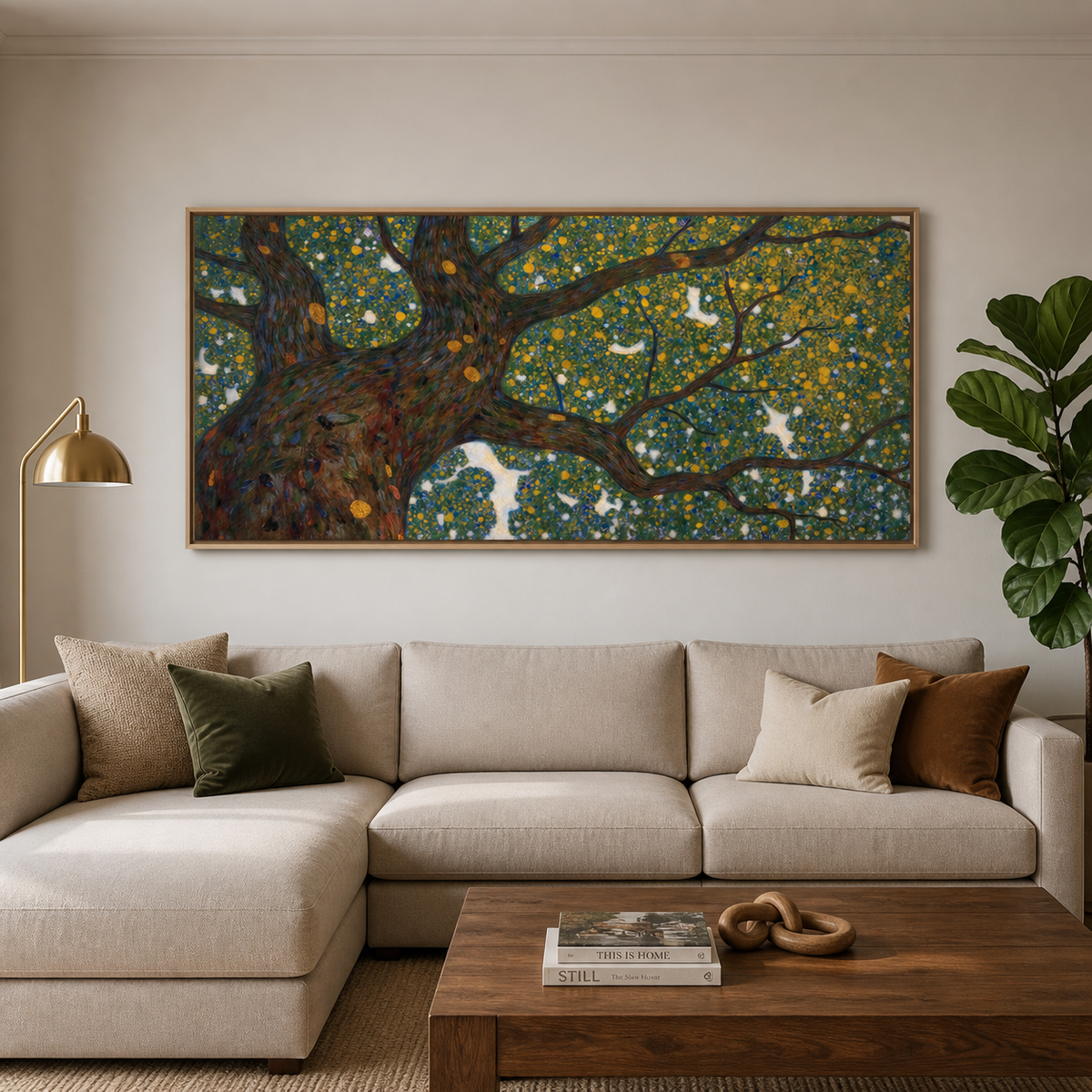 Tree of Life Wall Art | Golden Canopy