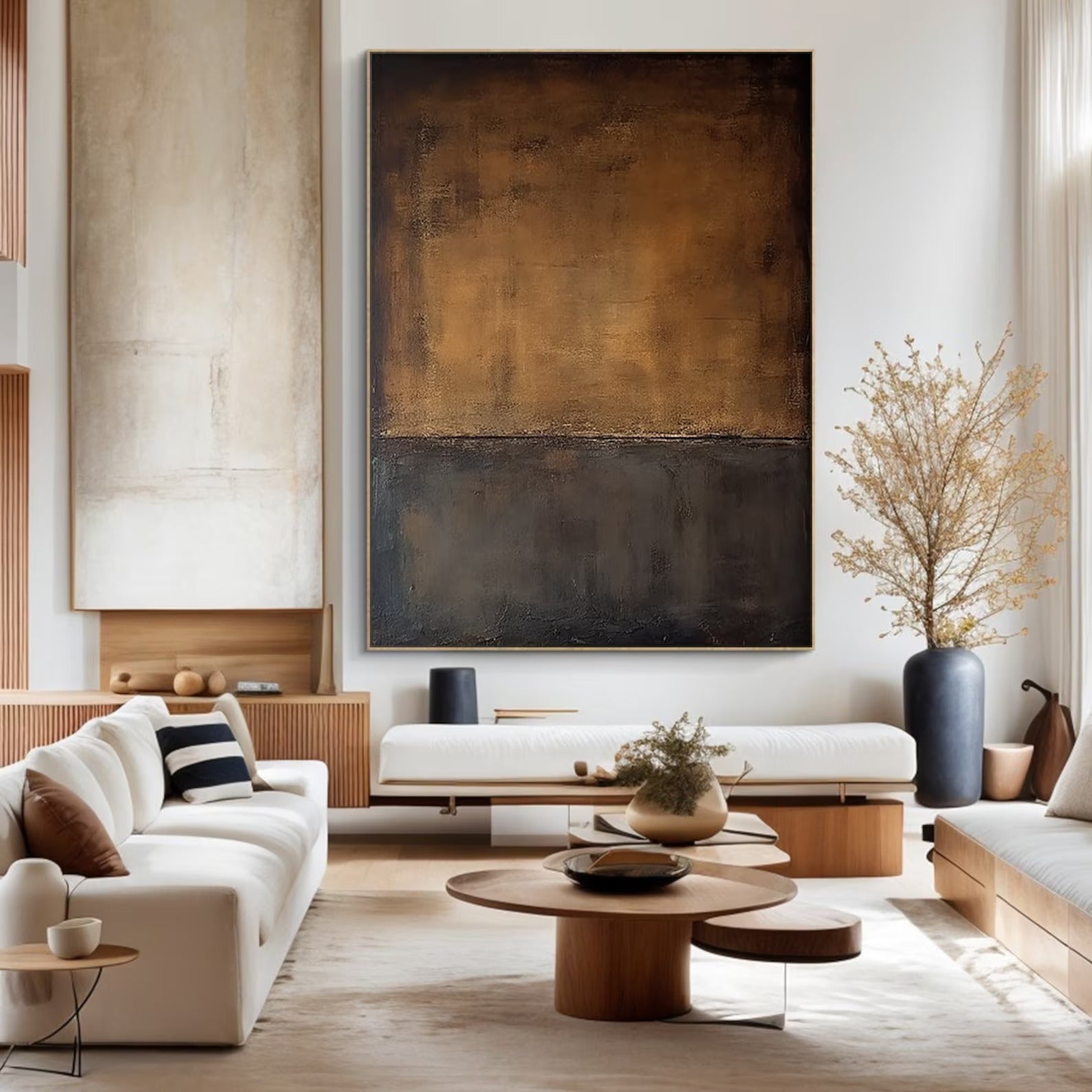 Gentle Rise - Large Abstract Textured Painting