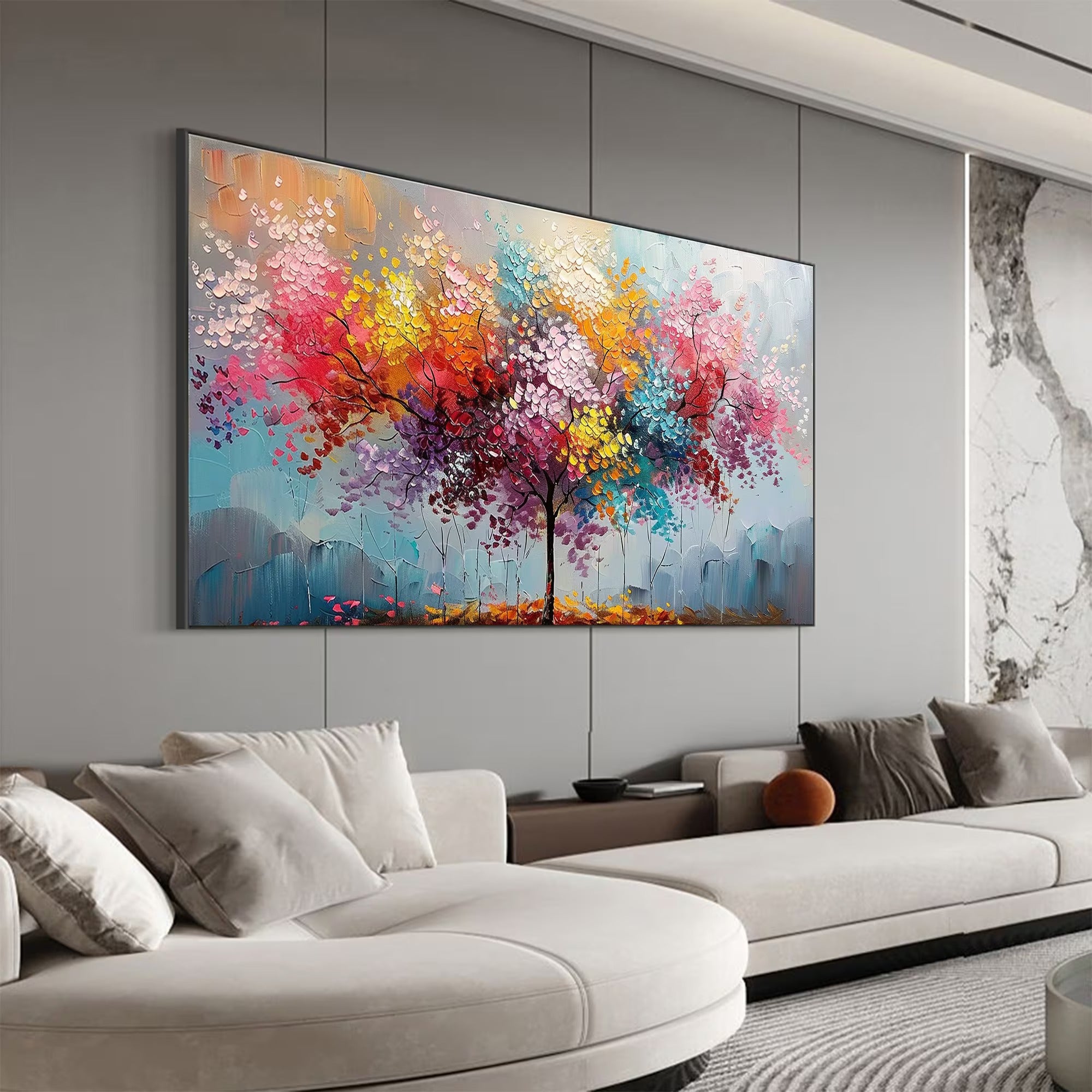 Color Fiesta - Large Textured Painting