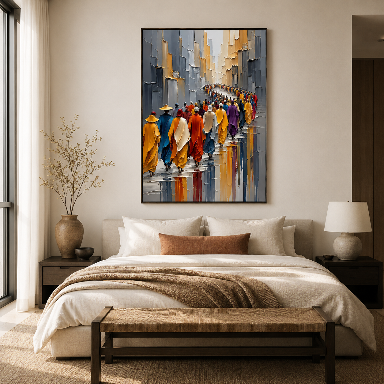 Journey of Light – Hand-Painted Contemporary Figurative Oil Painting