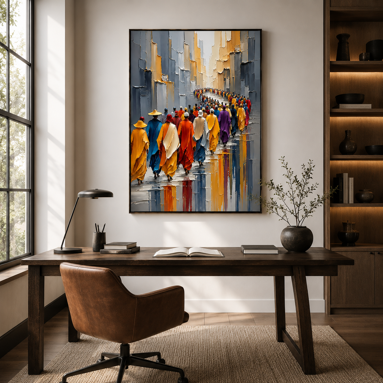 Journey of Light – Hand-Painted Contemporary Figurative Oil Painting