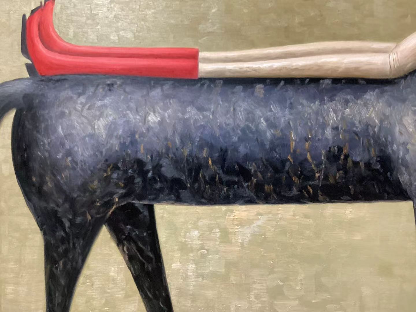 Abstract horse painting