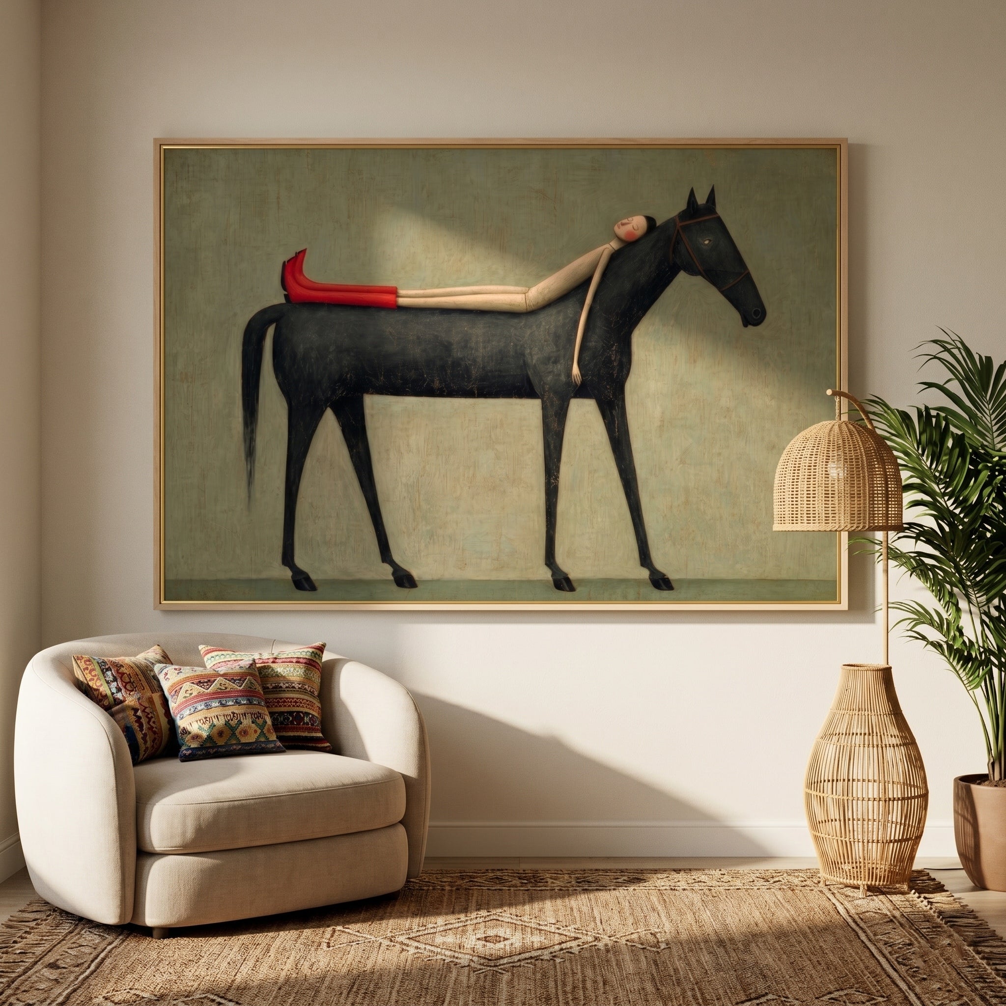 Contemporary horse wall art