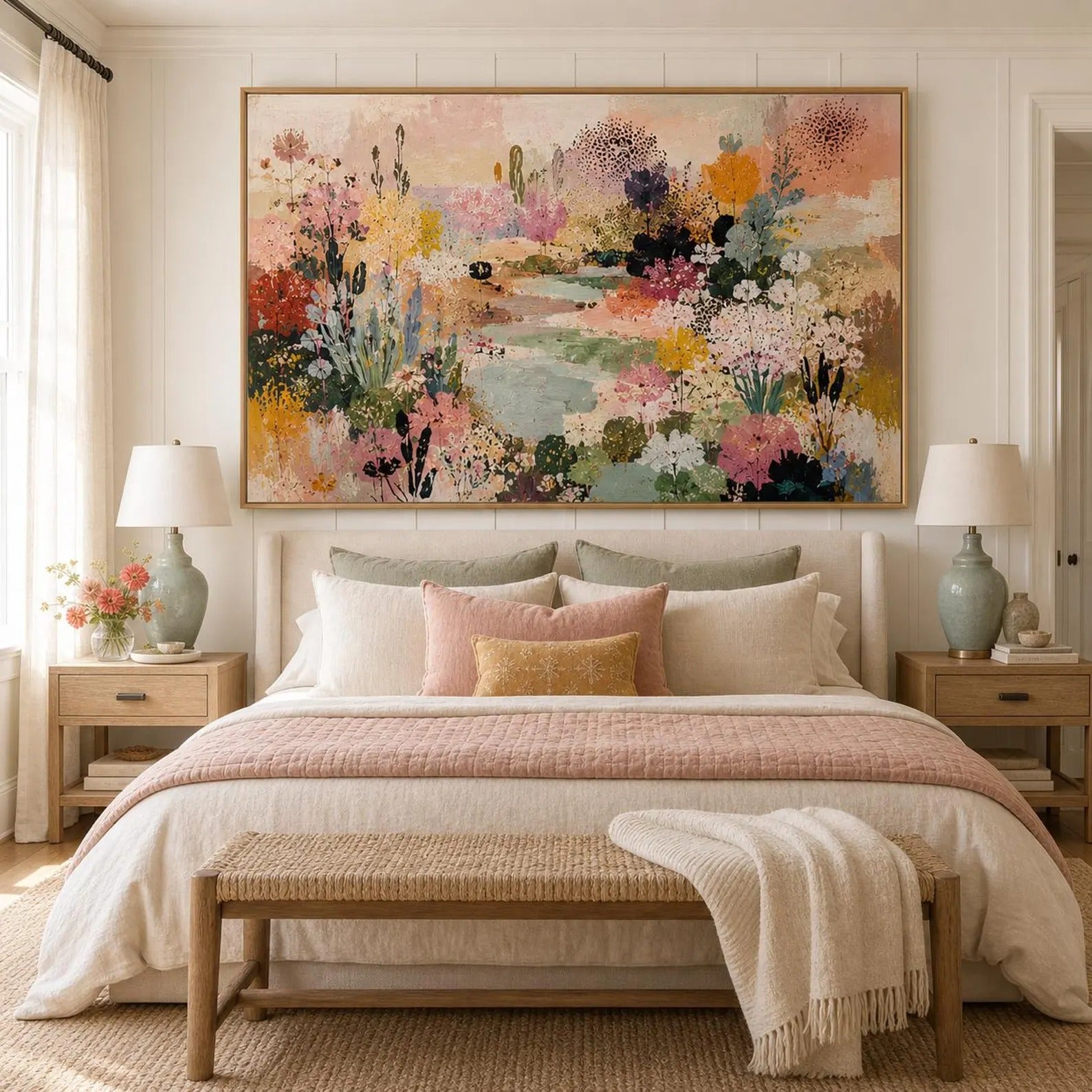 Cottagecore Wildflower Canvas Art