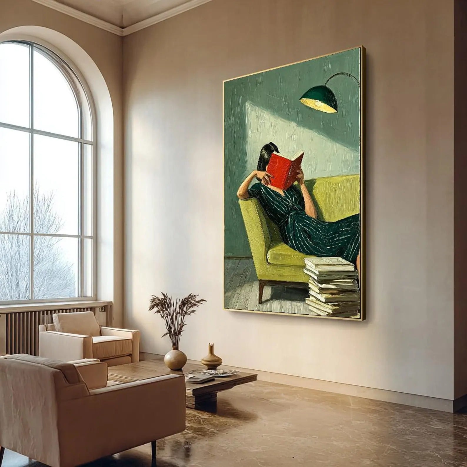 Green Figurative Wall Art for Modern Home Decor
